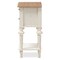 Baxton Studio Marquetterie Oak and White Finishing 2-Drawer and 1-Shelf Nightstand 133-7192 - alternate 4